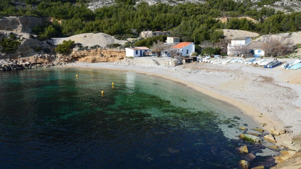 The empty infinity pool at a small beach resort on the southern Peloponnese coast during shoulder season.